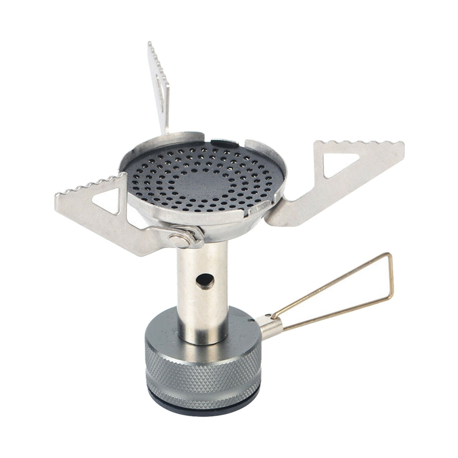 Mini Portable Pocket Camping Gas Stove Cooking Folding Burner Outdoor Hiking
