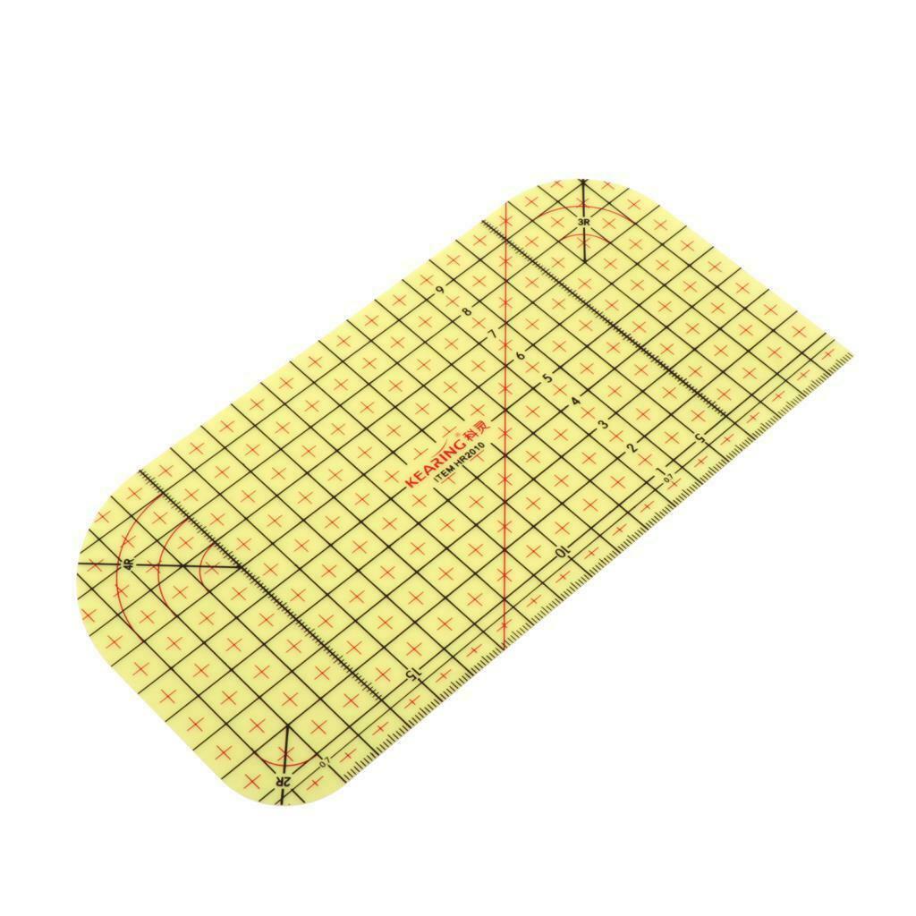 2pcs Heat Resistant Hot Ironing Rulers Quilting Fabric Sewing Tracing Ruler Tool