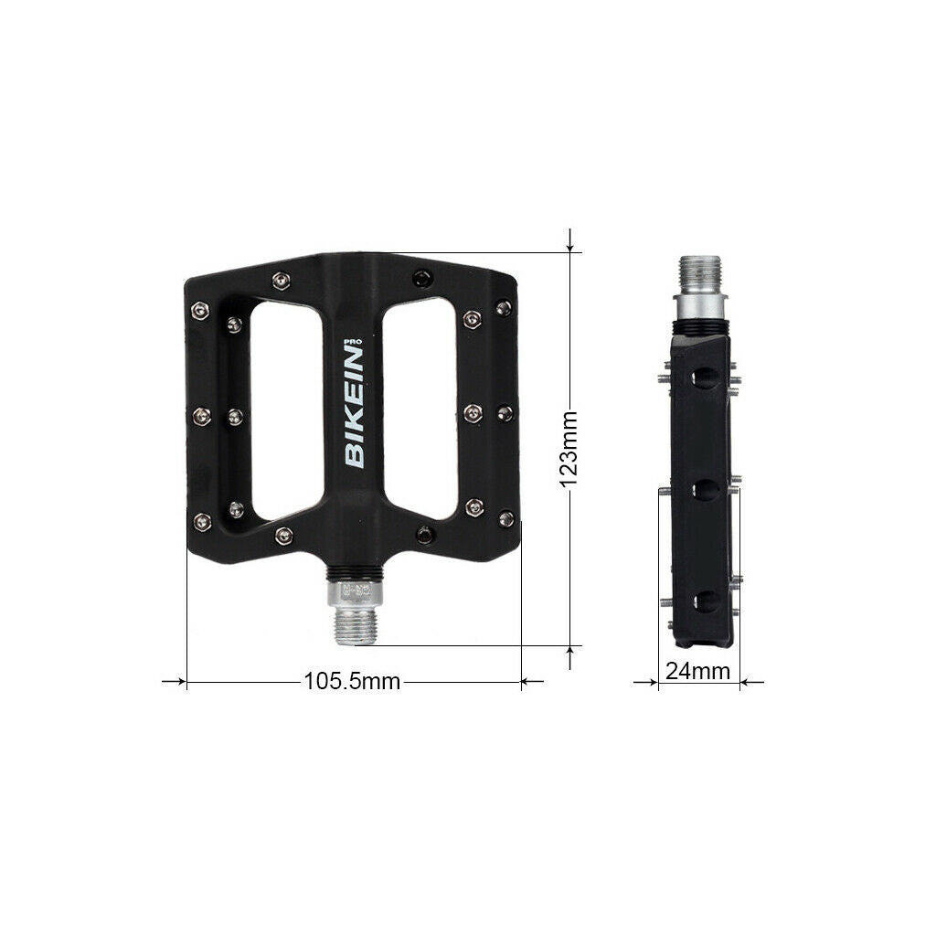Pair Bike Pedal Anti-skid Foot Bearings Treadle Bicycle Accessories Black