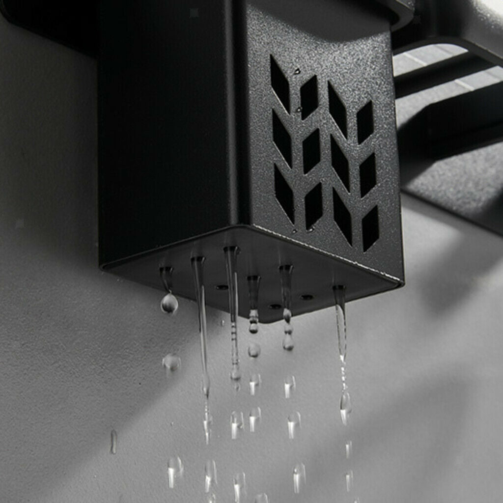 Hair Dryer Holder Blower Wall Mounted Aluminum Alloy Spiral Stand Bathroom