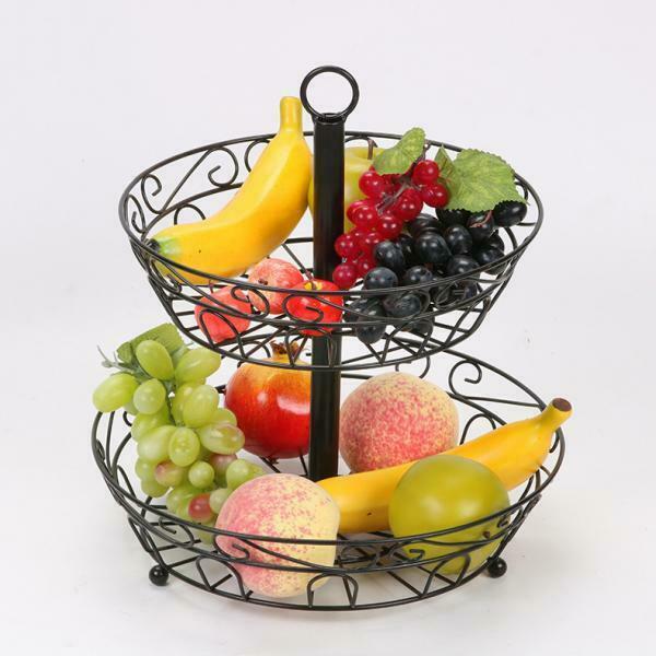 Disassembled And Installed Double Layer Fruit Basin Fruit Basket