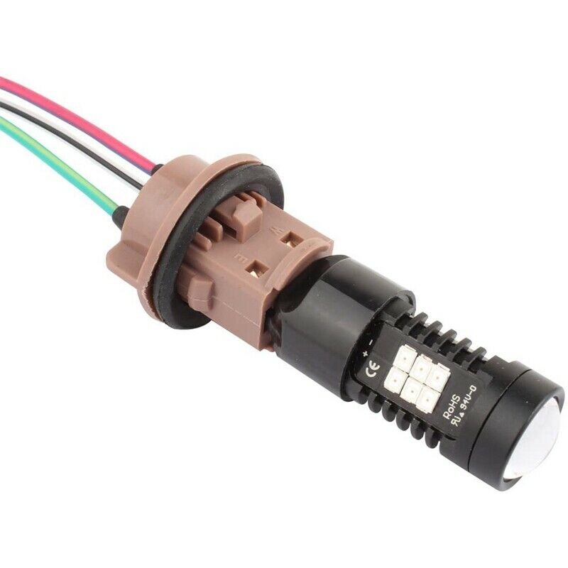 2 Pcs 7443 Bulb Socket Female Adapter for Brake Lights Y7P5
