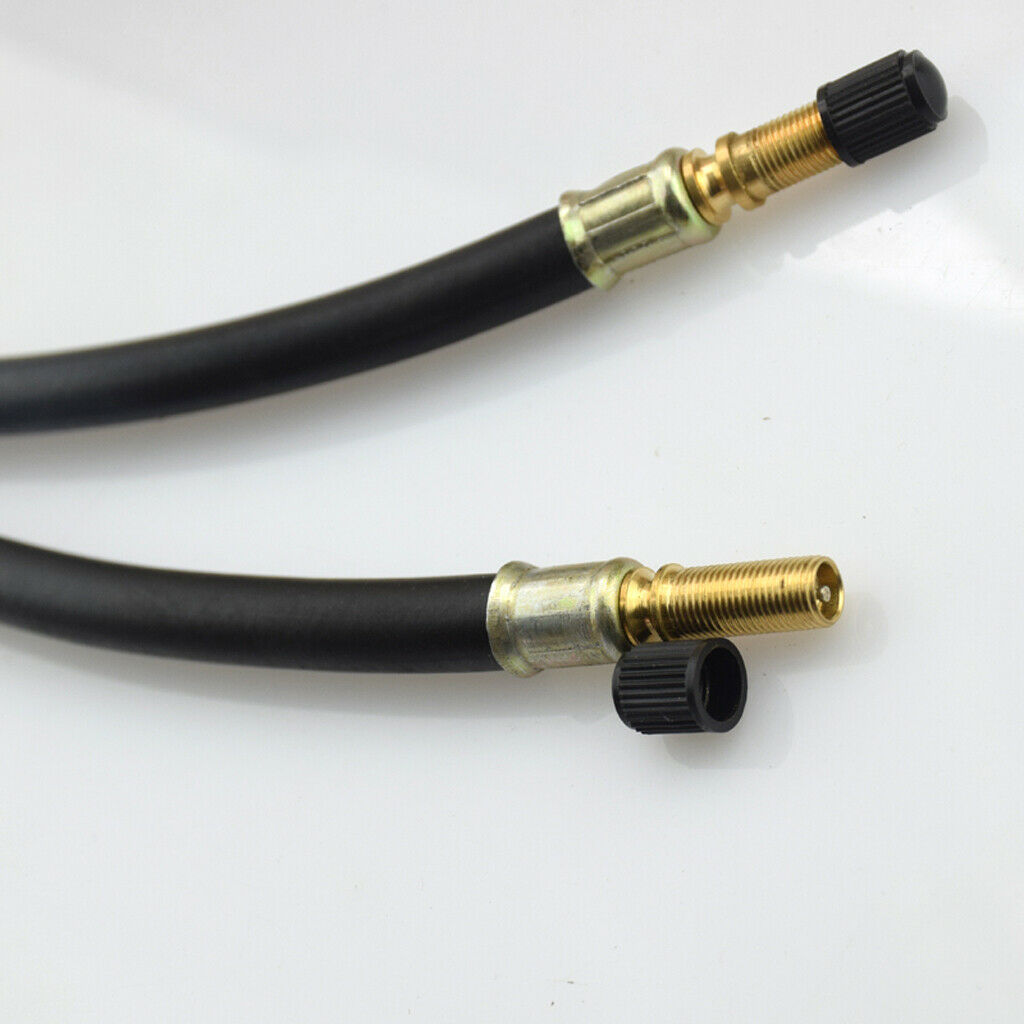 7inch 180mm New Flexible Tyre Valve Twin Wheel Extension w Dust Caps Tools