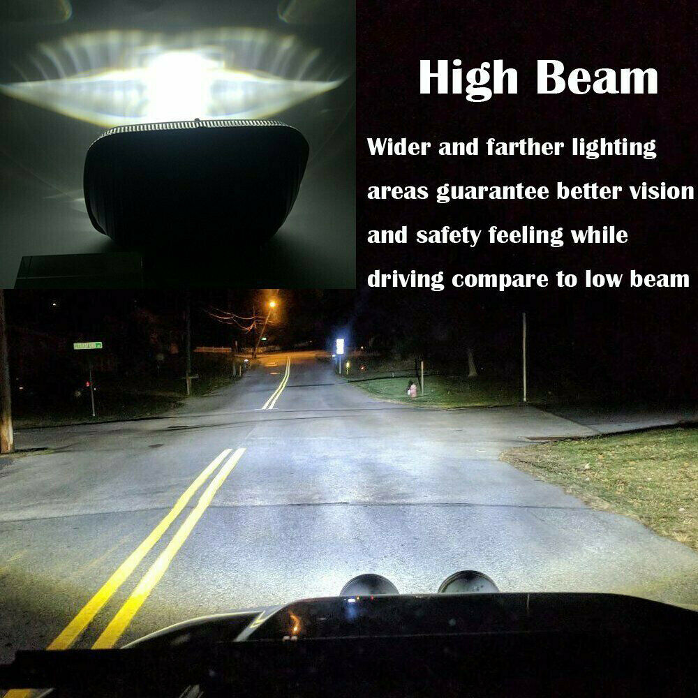 5x7" LED Headlight High Low Beam 7x6 Headlamp for Jeep YJ H6054 H6545 H6054LL