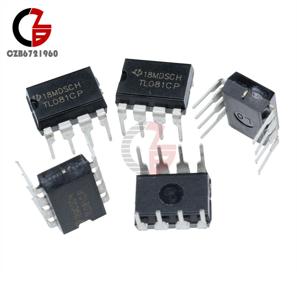 10PCS TL081 TL081CP TI IC JFET Input Operational Amplifiers DIP-8