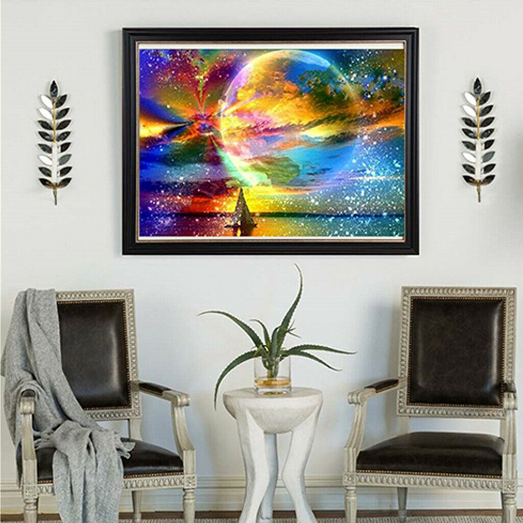 Full Drill 5D Diamond Painting Rainbow Landscape Embroidery Cross-stitch