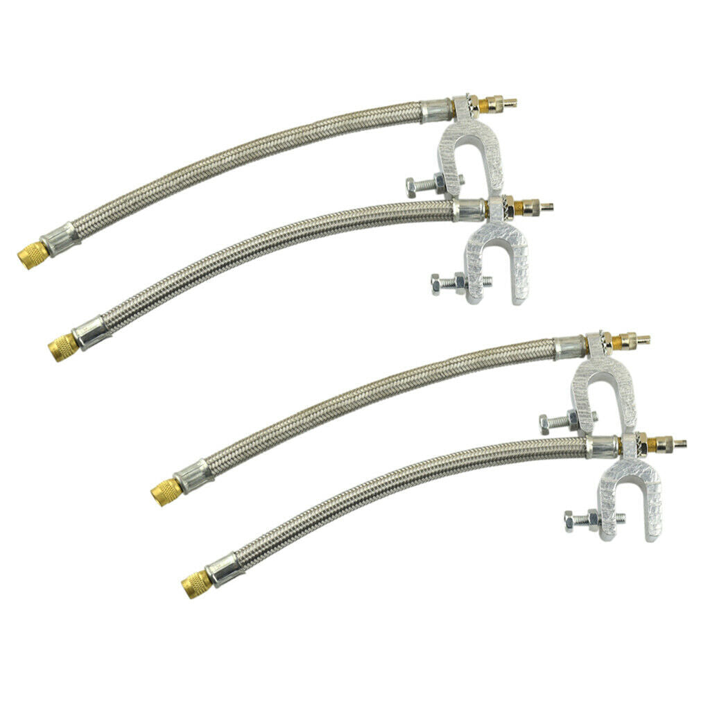 Set of 4 - Wheel Tire Air Valve Stem Extention Extender Hose for Car RV SUV