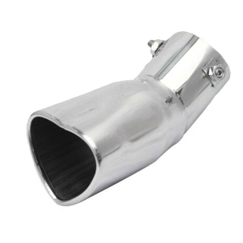 63mm Inlet Universal Exhaust Tip Pipe Car Heart Shape Tail Pipe Stainless Steel