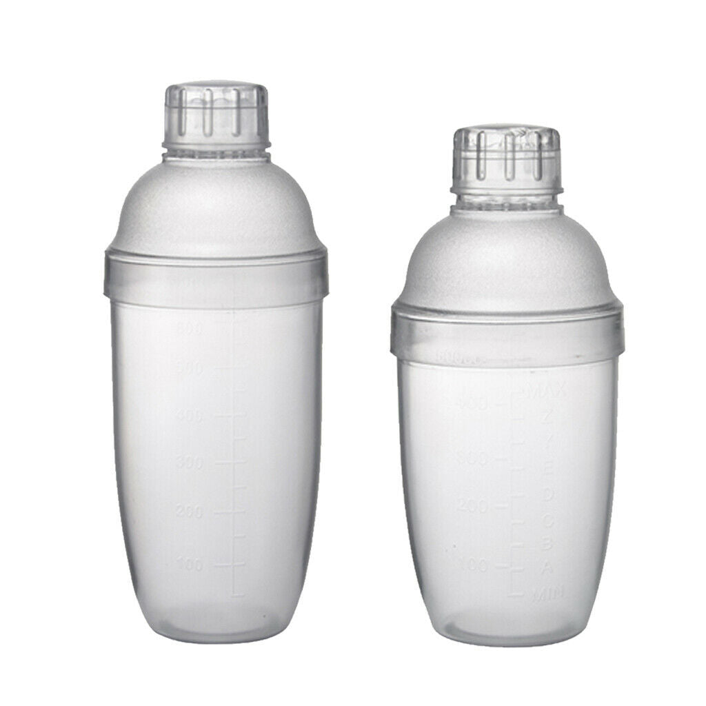 2 Pcs Bar Cocktail Shaker 530ml/18oz 700ml/24oz Wine Mixer Bareware Set