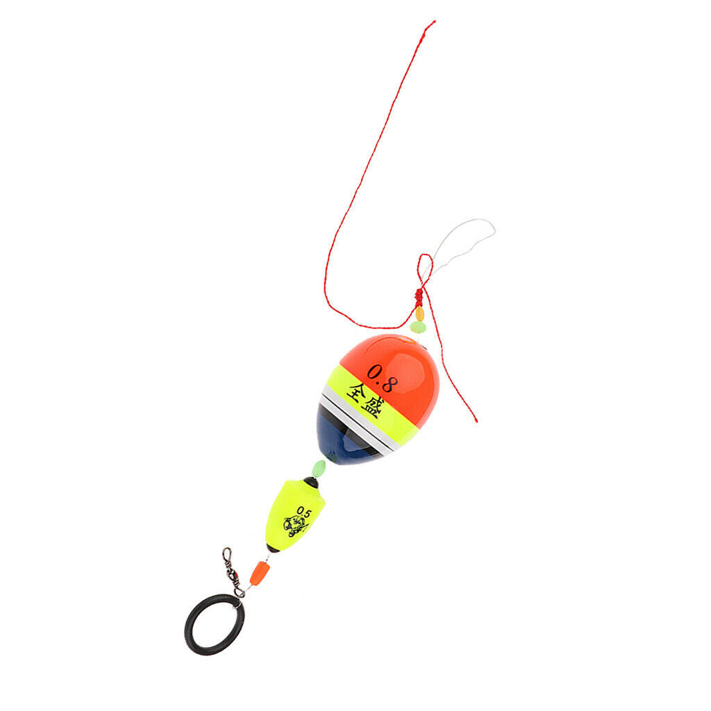 Sea Pole Ocean Rock Fishing Floats Plastic Sliding Floating Buoy Kit 0.8#