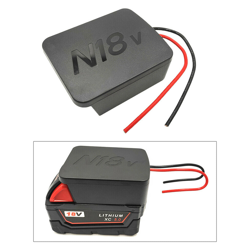 Lithium Battery Adapter Converter with 2 Wiring Output for M18 Connector