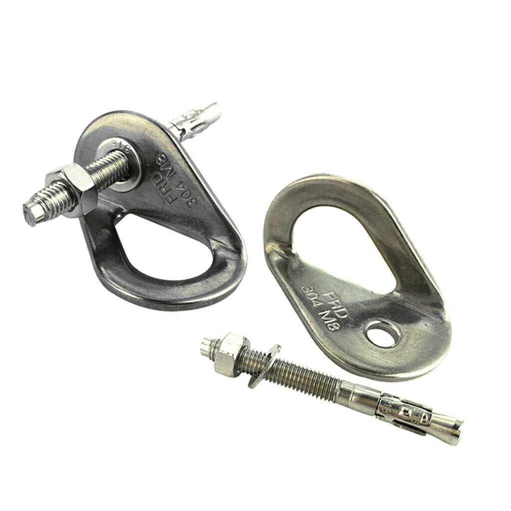 2Pair 35KN Climbing Anchor Hanger Expansion Screw Safety Equipment Kit