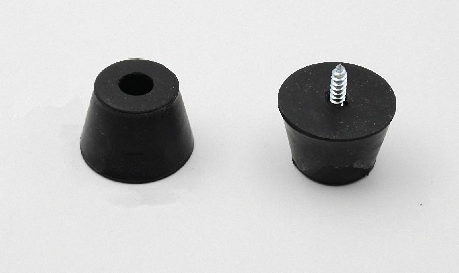 4pcs Rubber Feet Mat Pad with Stainless Screw for Guitar Furniture Case 15 x 7mm
