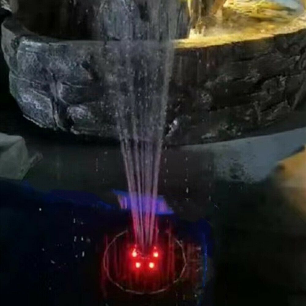 Solar Fountain Pump with Colorful LED Light Solar Powered Water Fountain PuU169