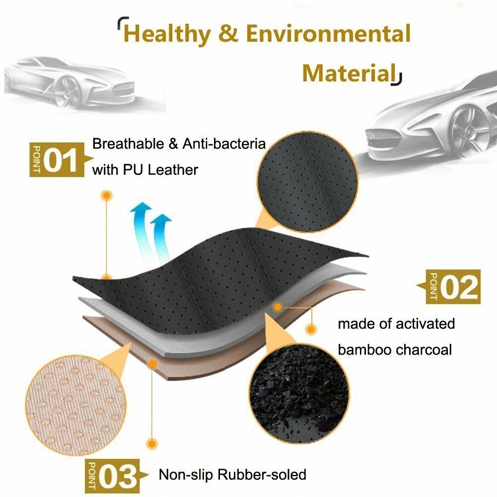 Universal Car Rear Seat Cover Breathable PU Leather Pad Mat Car Chair Cushion