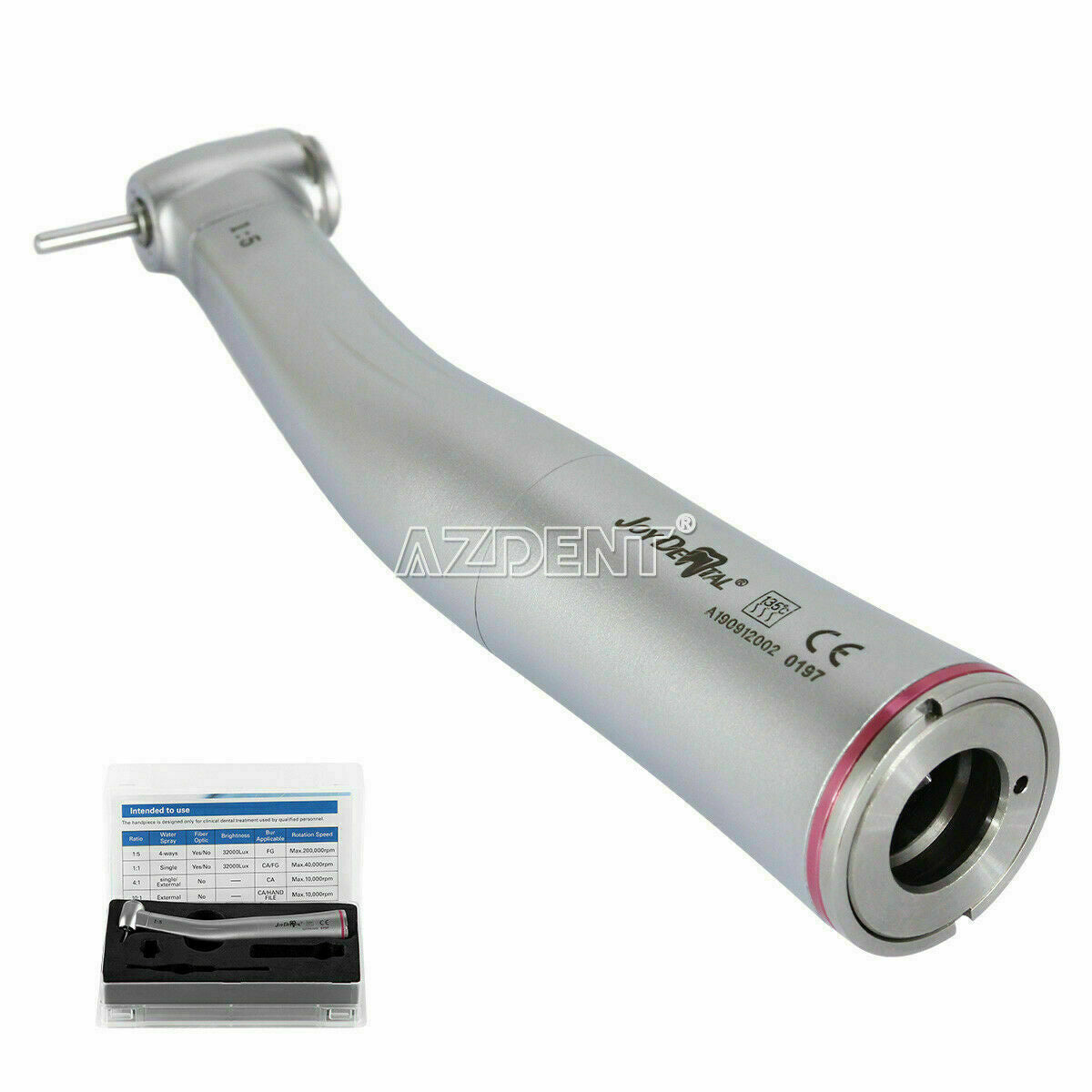 Dental Low SpeedContra Angle 1:5 Increasing fit E-type Motor Internal 4Way Spray