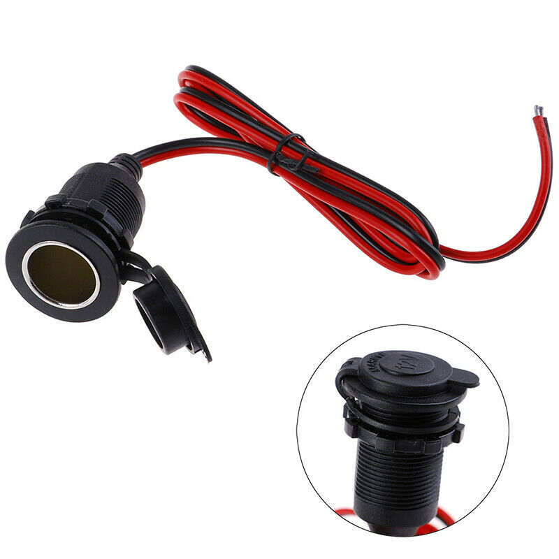 12/24V 5A DC Female Car Cigar Cigarette Lighter Socket Plug Connector Adapter XC