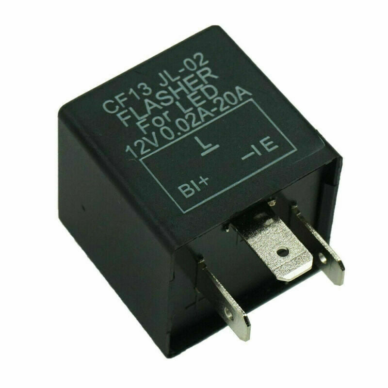 3-Pin Car Flasher Relay Fix Light LED Lamp Turn Signal Hyper Flash CF13 JL-02 US