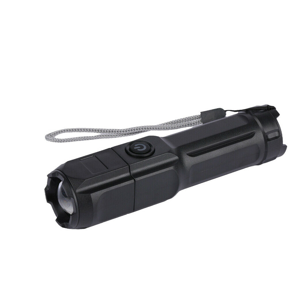 Rechargeable Handheld Flashlights 450LM LED Zoom Powerful Camping Lamp Torch