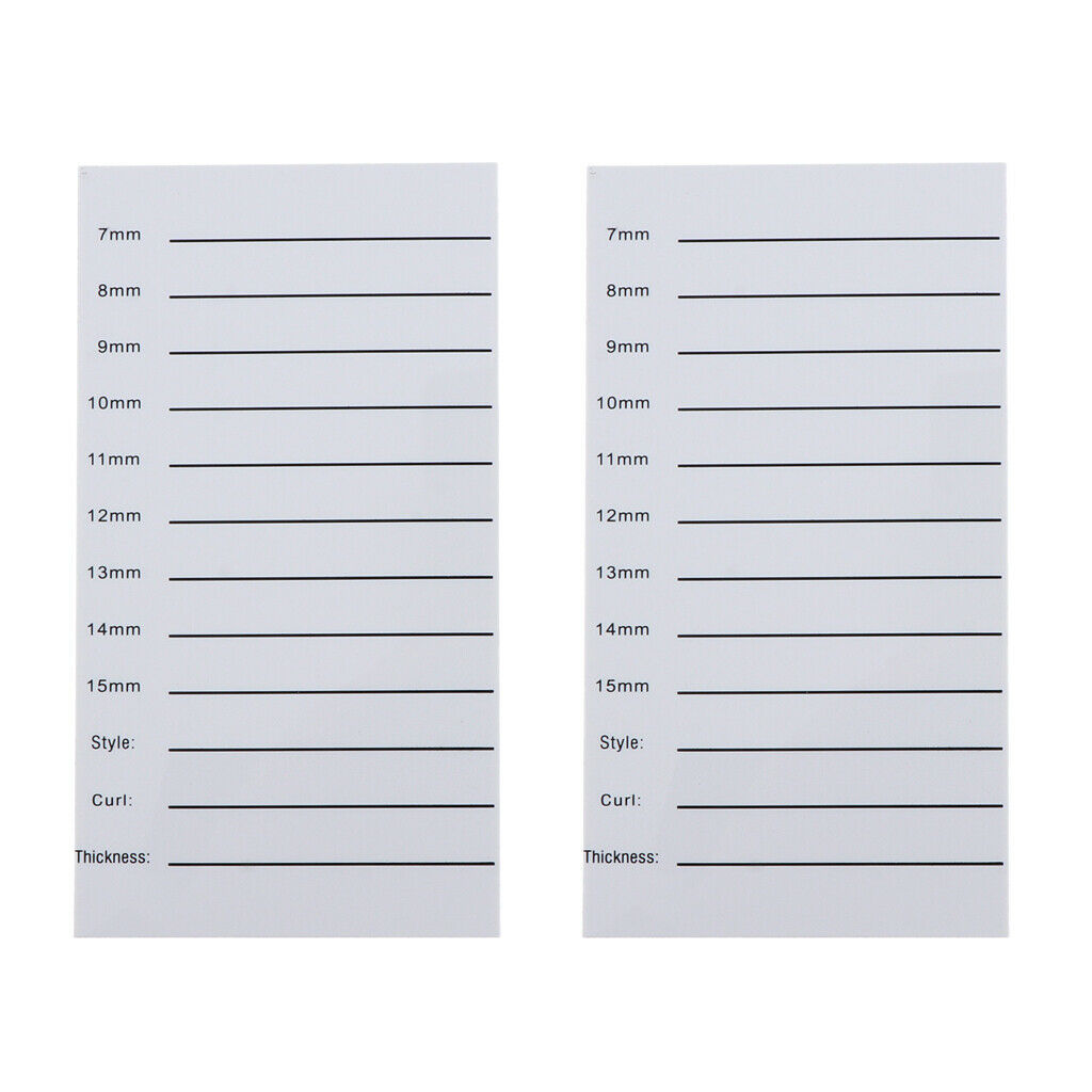 2x Plastic Eyelash Extension Tray Glue Pallet Holder Lash Plate Stand Board