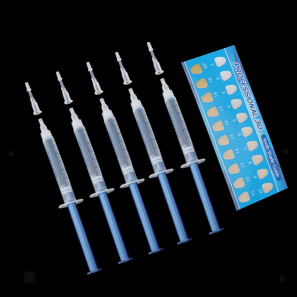 5 Pcs Pro Teeth Whitening Gel Bleach Strong Tooth Whitener  White Gel