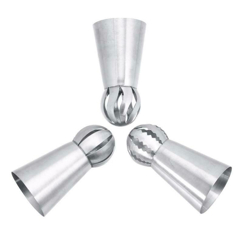 Hot Spherical Ball Stainless Steel Flower Cake Nozzles Icing Piping Decor.l8