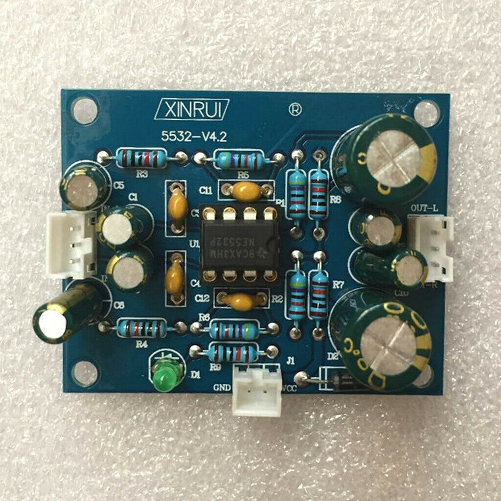 Digital Power pre-amplifier Board Stereo 5532 Double Panel Pre-amp 12V-35V