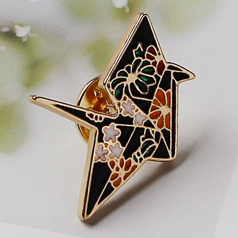 Cartoon Multi Crane Girl Enamel Collar Pins Badge Corsage Brooch Pin Jewel.l8
