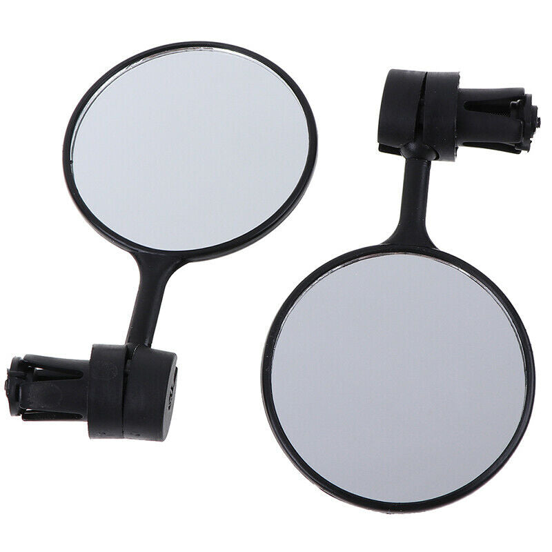 2 pcs/lot Universal Rotate Cycling Bike Handlebar Rear View Glass Adjust^.l8