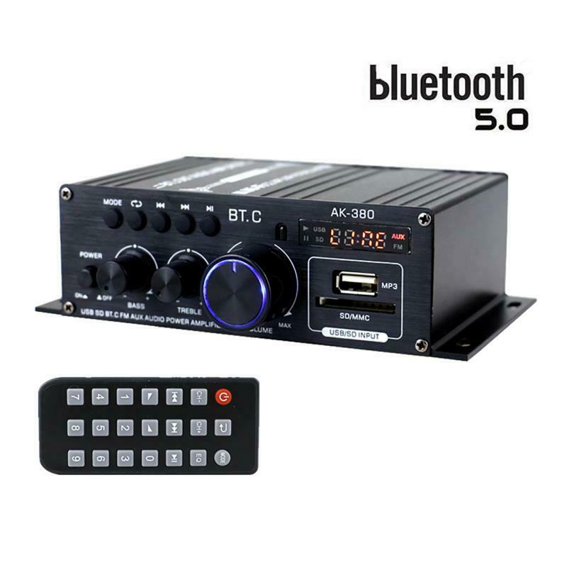 AK380 40W+40W Mini Audio Power Amplifier Portable Sound Amplifier Speaker New