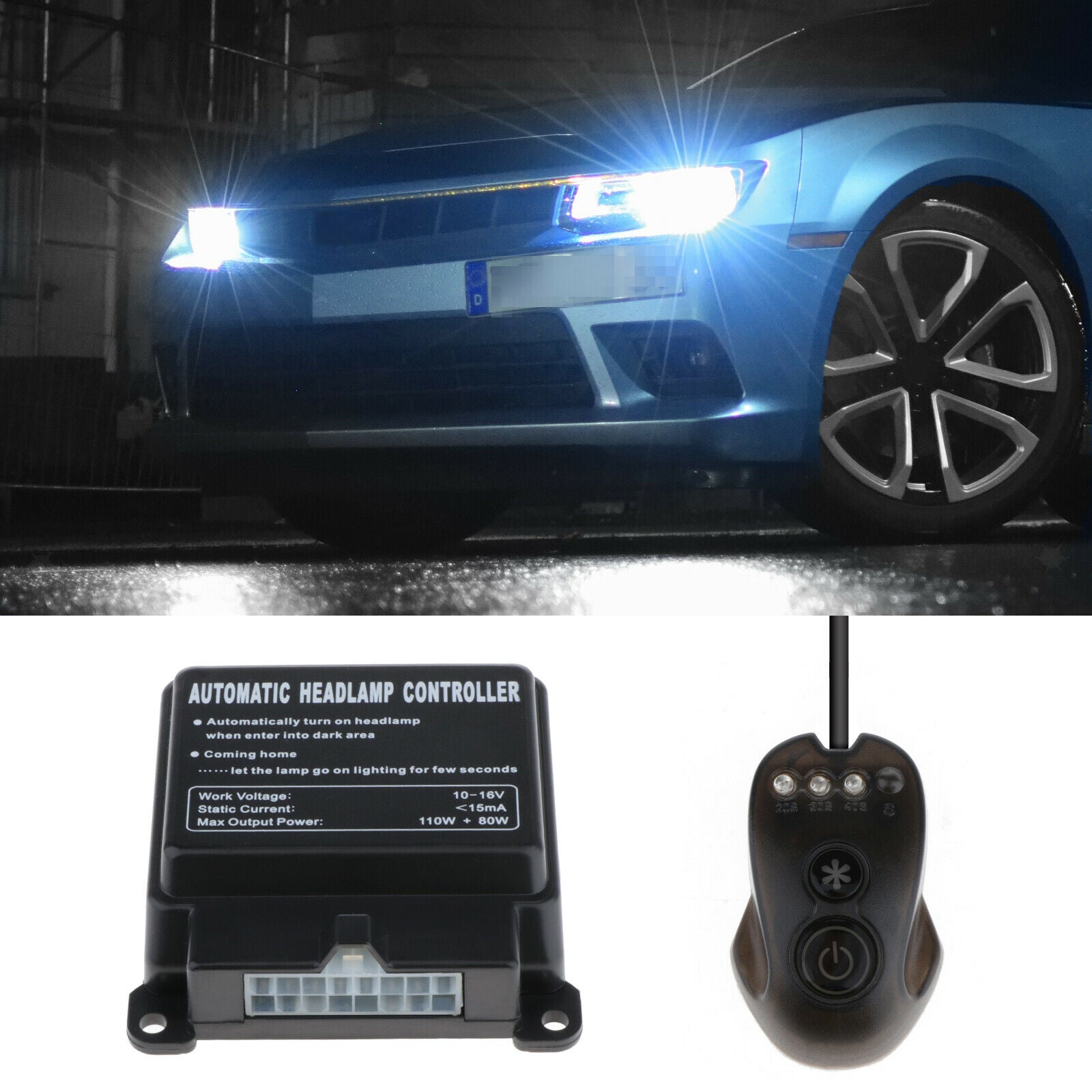 1 Set Car Automatic Headlight Light Sensor Smart Control Kit