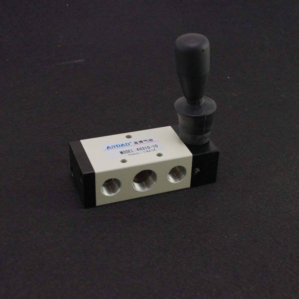 1PCS 5 Way 2 Position 3/8" BSPT Hand Lever Operated Pneumatic Valve 4H310-10