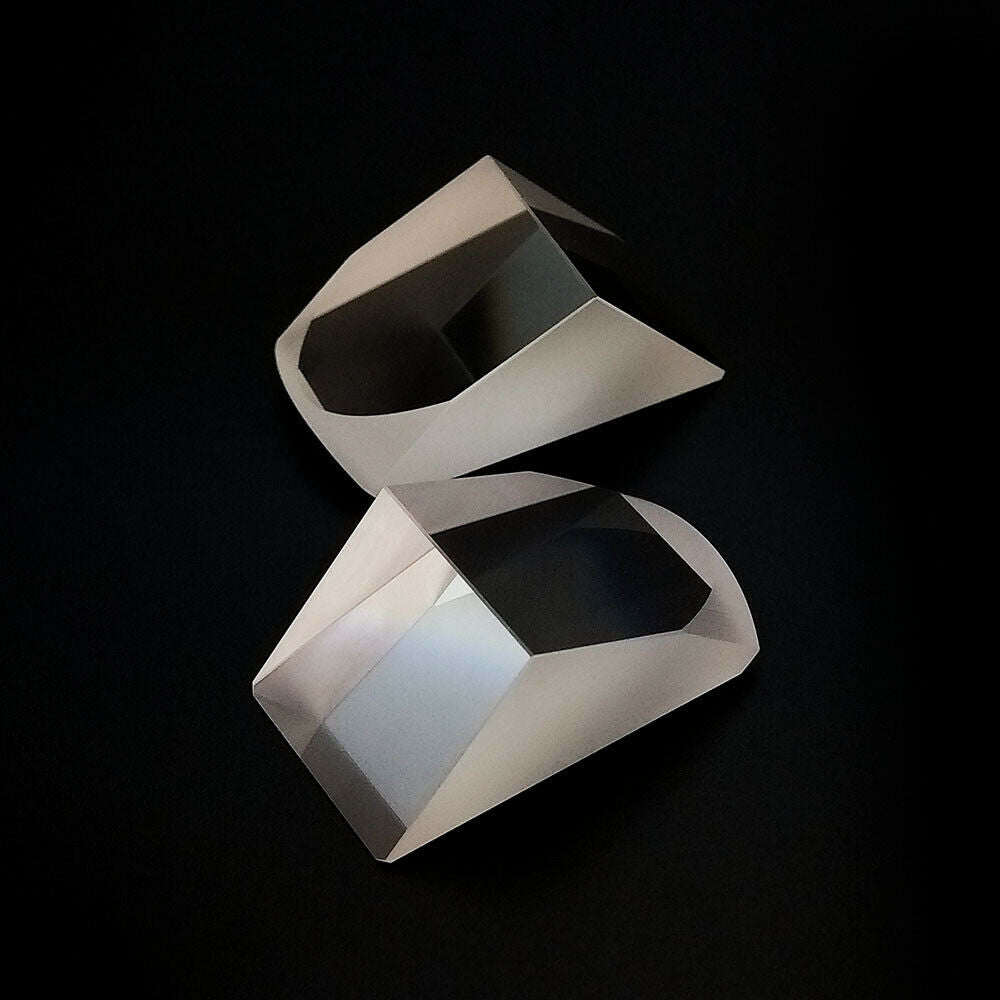 2pcs Right Triangle Prism for Experiments Physical Optics Popular Science