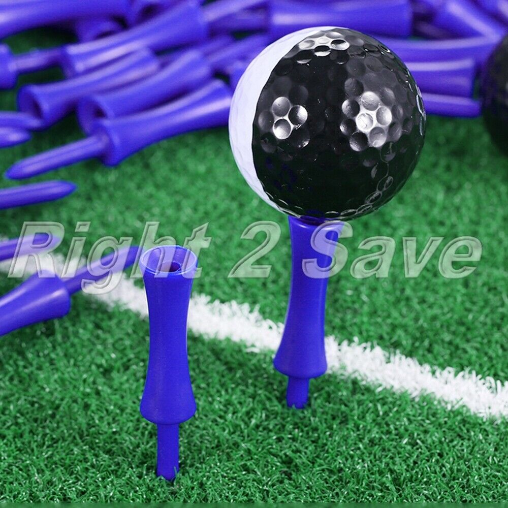 68mm 100Pcs Plastic Step Down Golf Tees Graduated Castle Tee Height Control