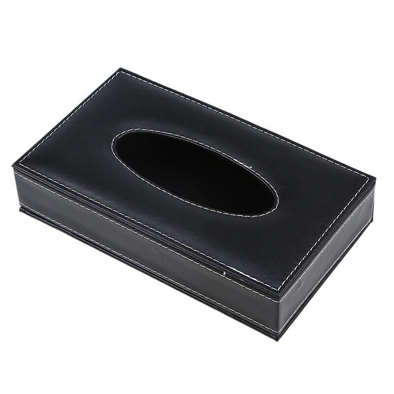 1PC Black Auto Car SUV Sun Visor Tissue Box Paper Towel Case Napkin Clip Holder