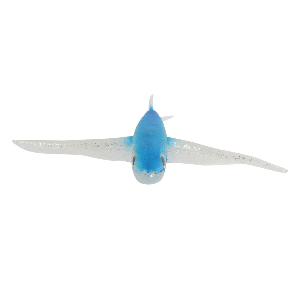 Sea Fishing 1 PCS Bionic Blue Wings Fish Soft 22cm PVC Bait Lure Crankbaits