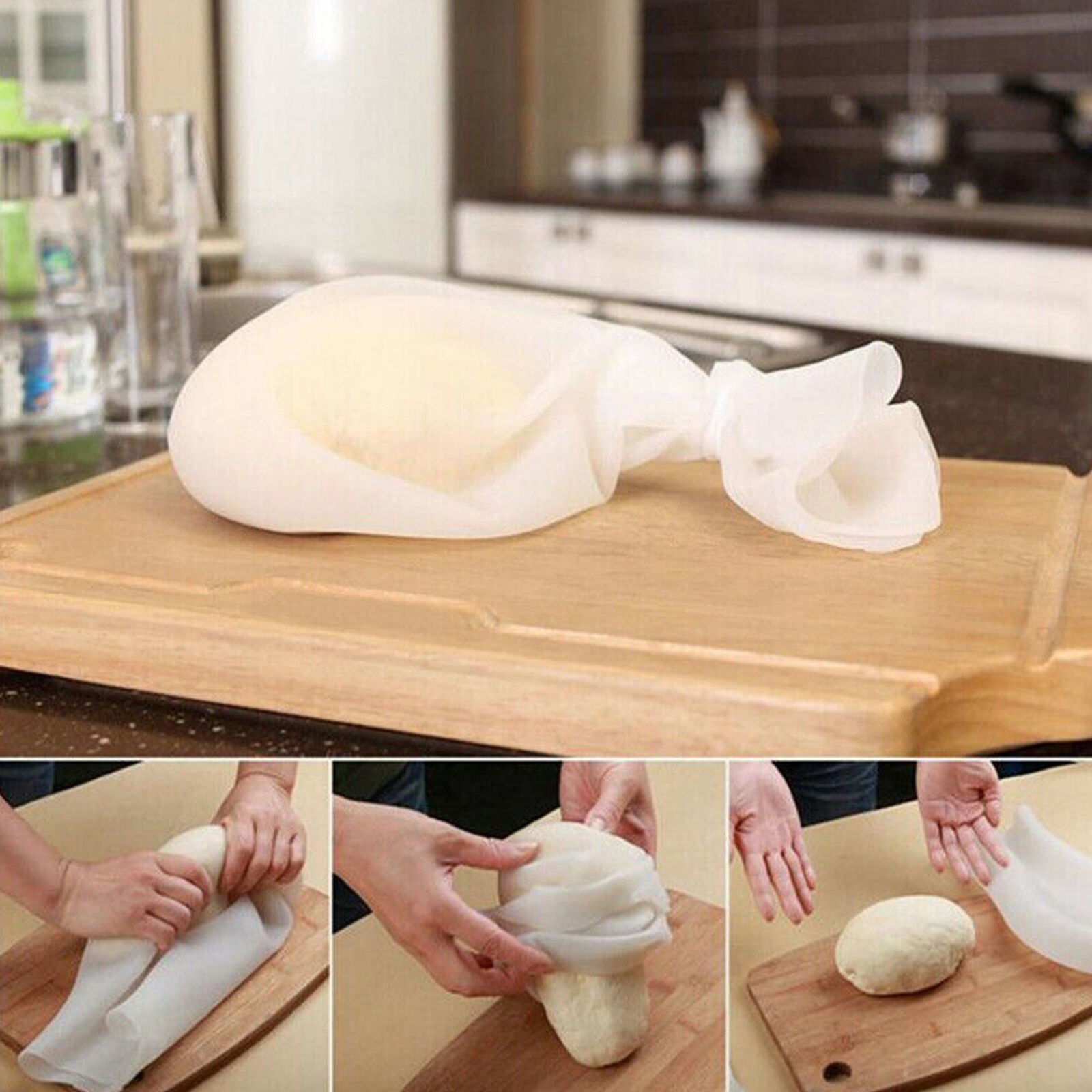 Dough Bag Silicone Kneading Bread Maker Mixing Flour Pastry Kitchen Mixer
