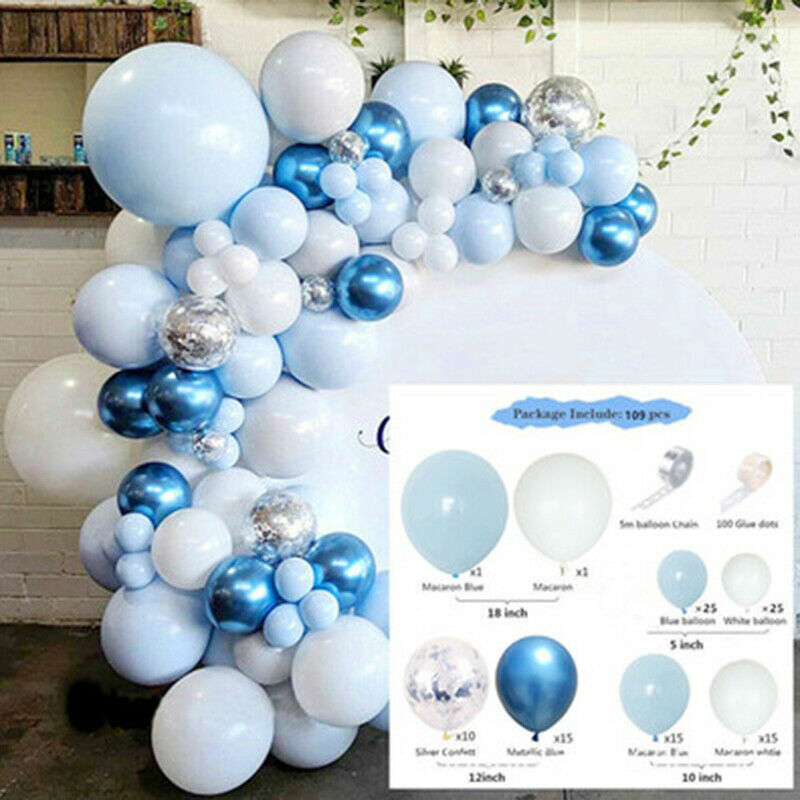 Macaron Blue Ocean Decoration Latex Balloon Birtay Party Supplies Balloon ChZ2Z7