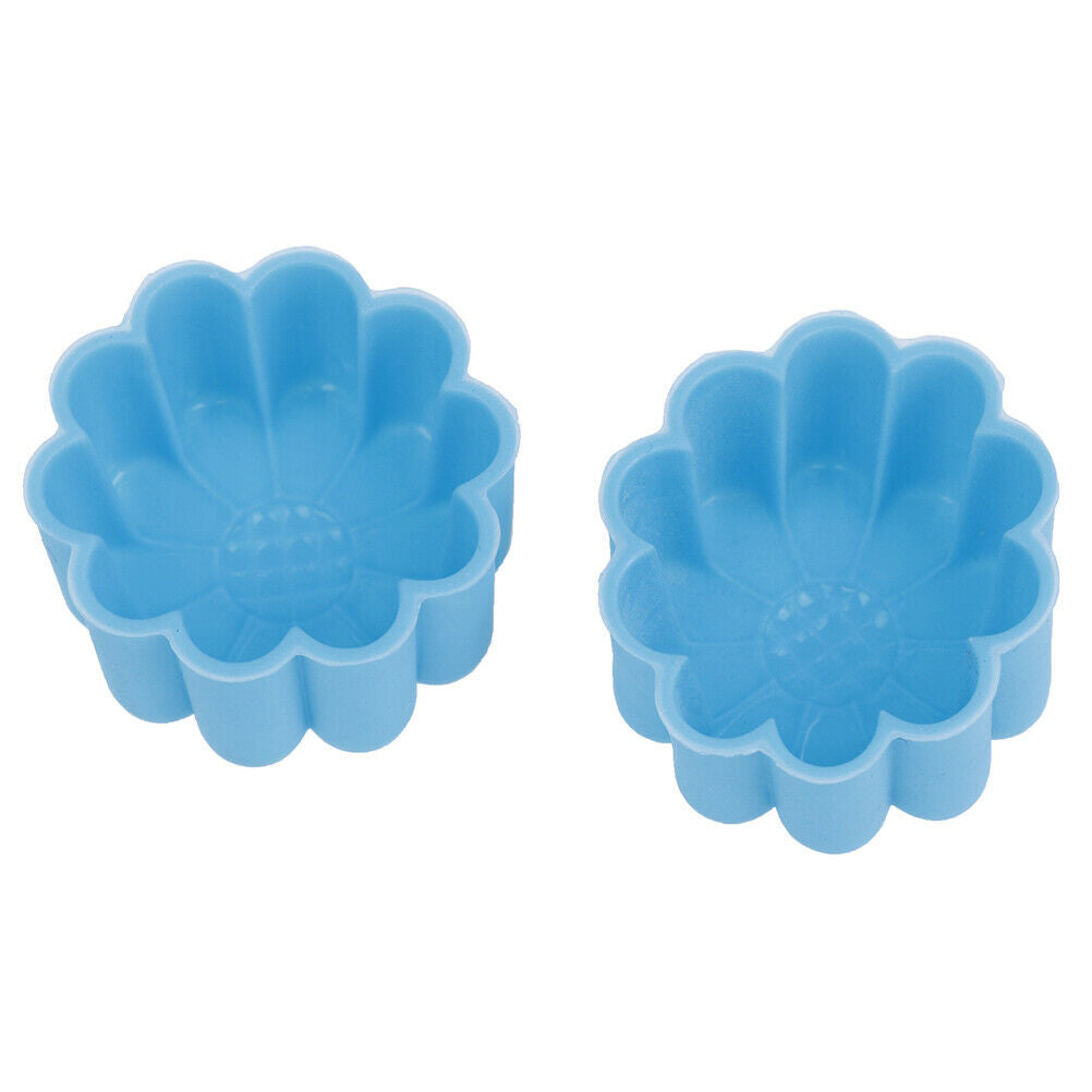 Silicone Sun Flower Muffin Cookie Cup Cake Egg Tart Mold Chocolate Pudding In.DD