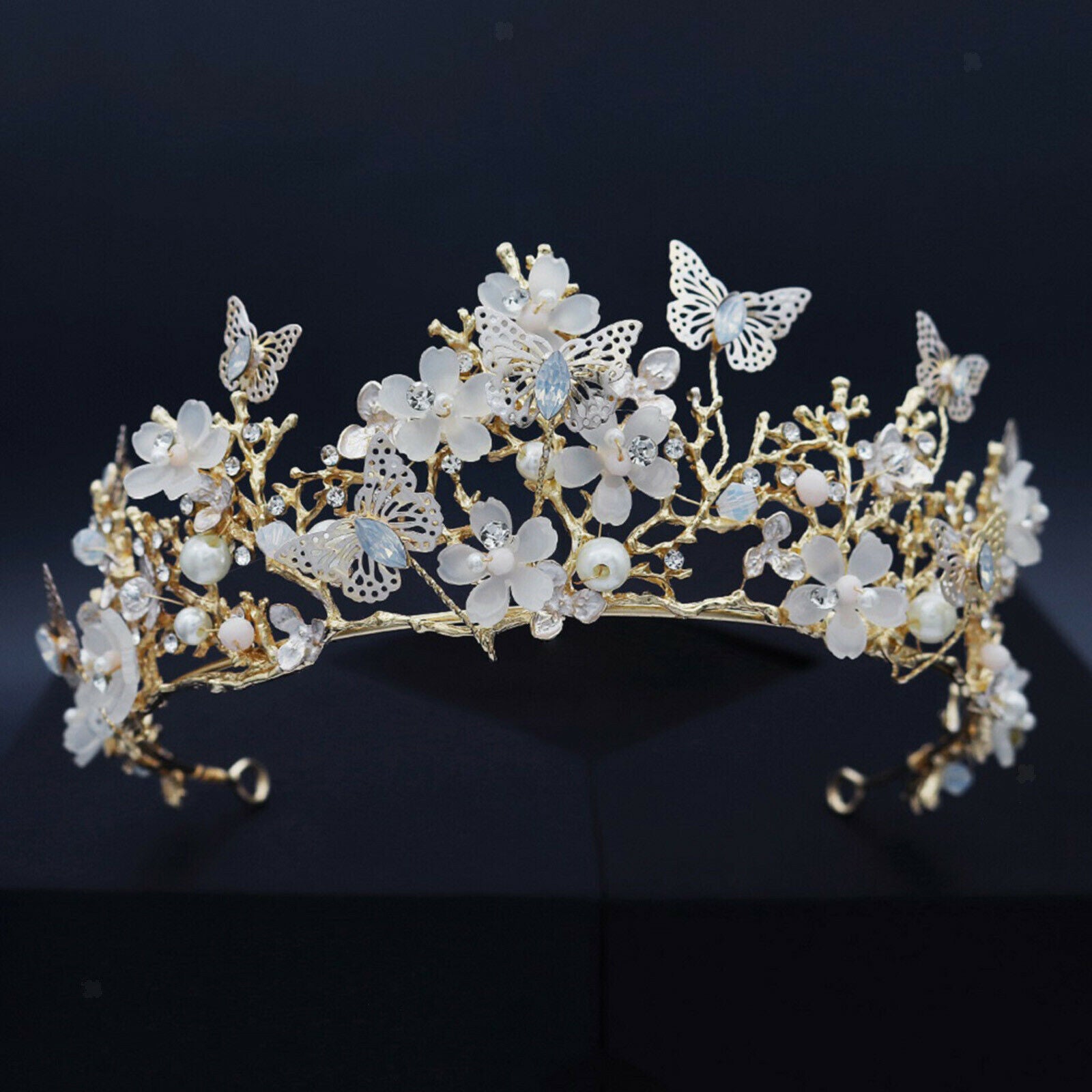 Lovely Crown Headband Crystal Quinceanera Crown Wedding Tiaras Party Prom