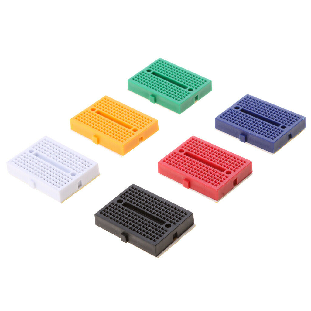 6 Pieces SYB-170 Mini Solderless Breadboard Portable Experimental Platform