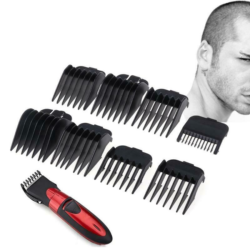 8Pcs Universal Hair Clipper Limit Comb Guide Attachment Size Barber Replacement