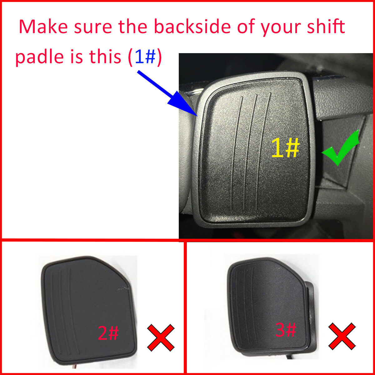 Blue Aluminum Steering Wheel Shift Paddle Extension For 15-17 Audi A4 A4L Q7 TT
