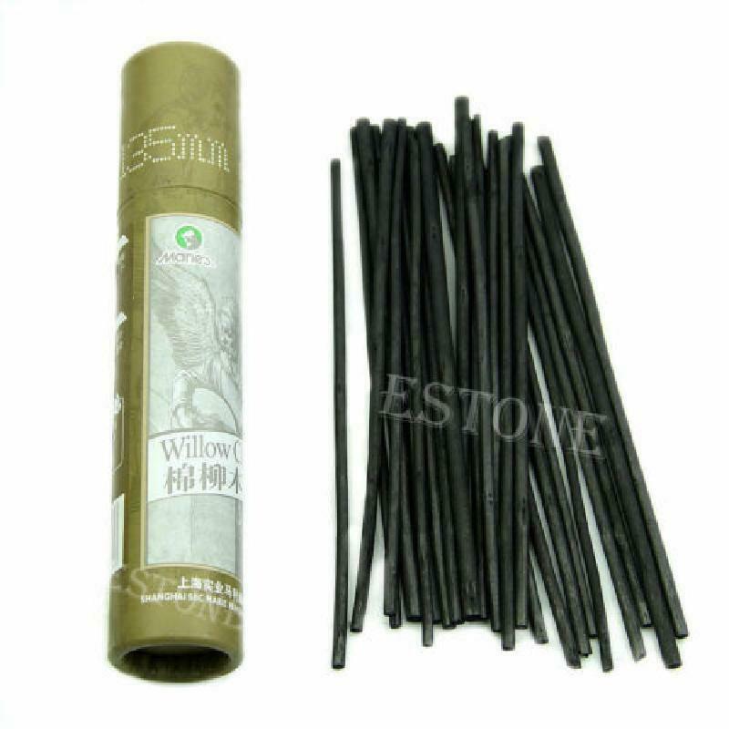 25Pcs Artist For Charcoal Dark Black Pencils Oil Painting Sketch Drawing Craft
