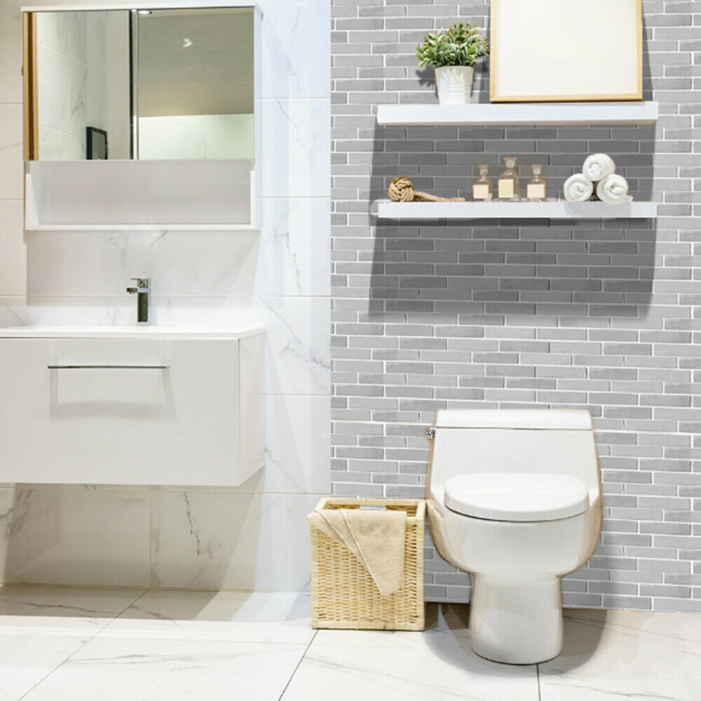 7Pcs/Set Self-Adhesive Wallpaper DIY Waterproof Brick Pattern Wall Stickers Art