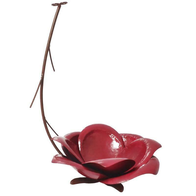 Wild Bird Feeder Metal Flower Outdoor Hummingbird Feeders Hanging Food Storage