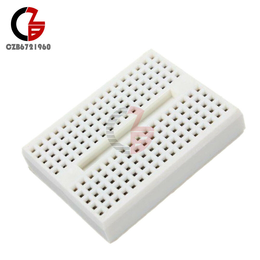 10PCS Mini White Solderless Prototype Breadboard 170 Tie-points For Arduino