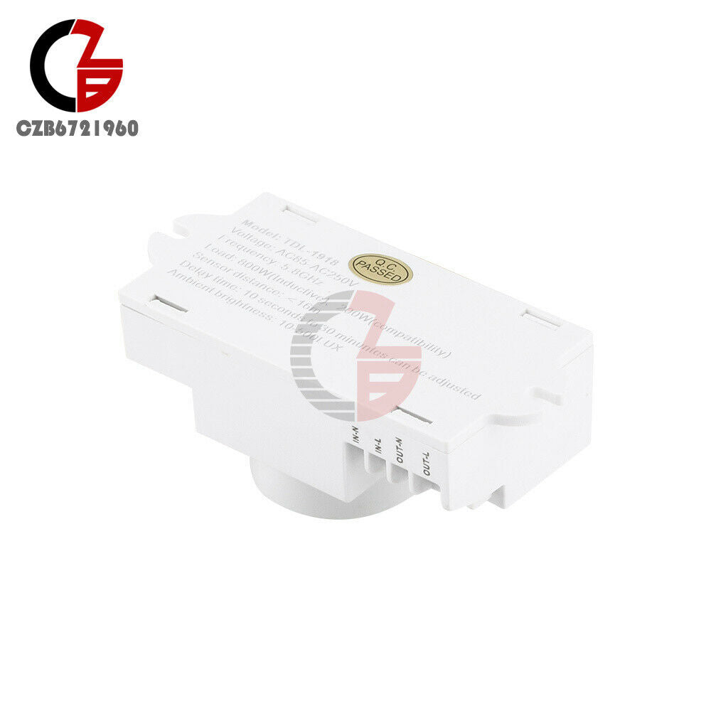 Microwave Human Body Sensor Switch 5.8ghz HF 220V LED 360 Degree Radar Motion