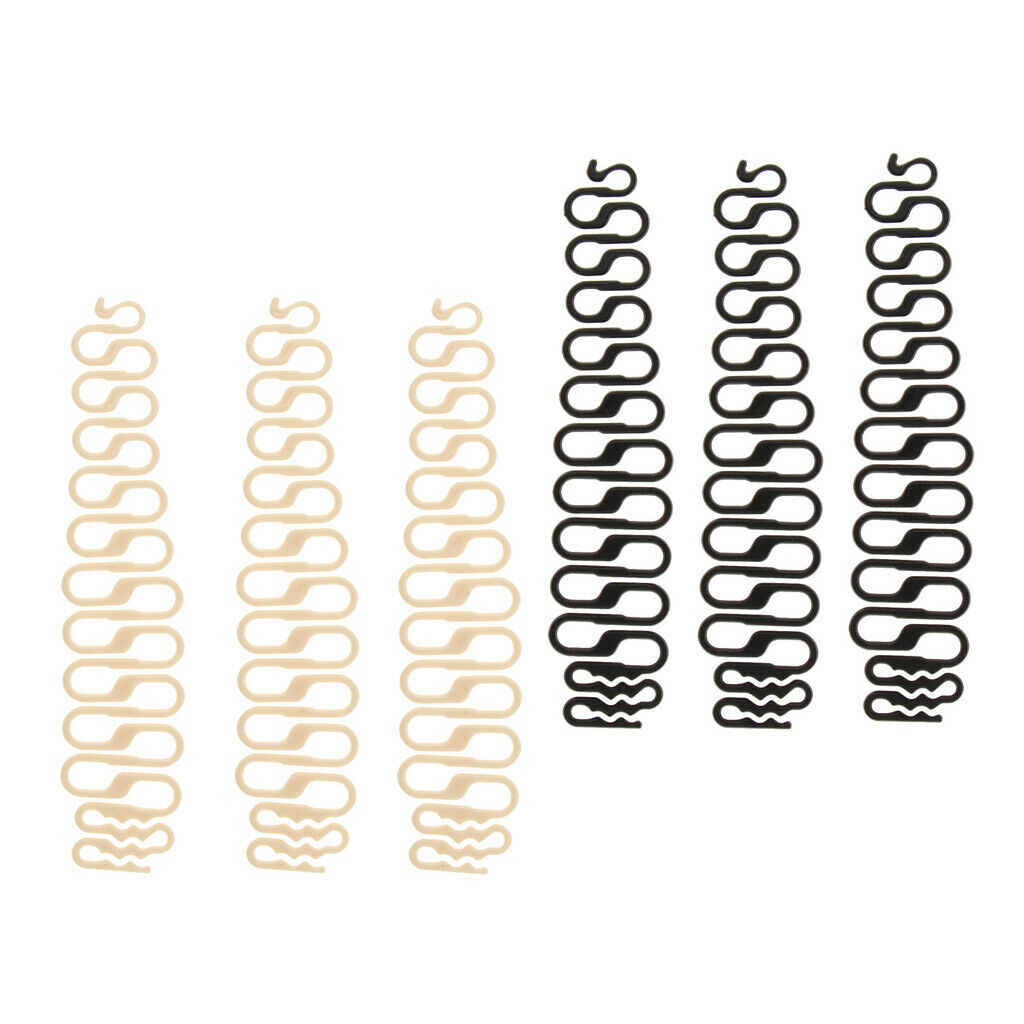 6x Easy Hair Braiding Tools Twist Hair Braided Styling Clip Hair Roller DIY