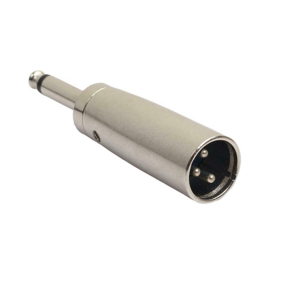 10Pack 3-Pin XLR Male to 1/4 "6.35mm Mono   Cable Microphone Adapter